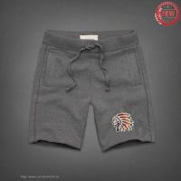 heren abercrombie and fitch chief logo athletic shorts lichtgrijs Groothandel 4vagf708